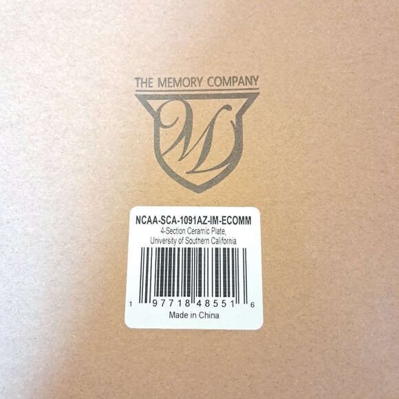 USC Trojans 4 Section Ceramic Tray Tailgate Party Chips and Dip NCAA Brand New - Picture 2 of 2